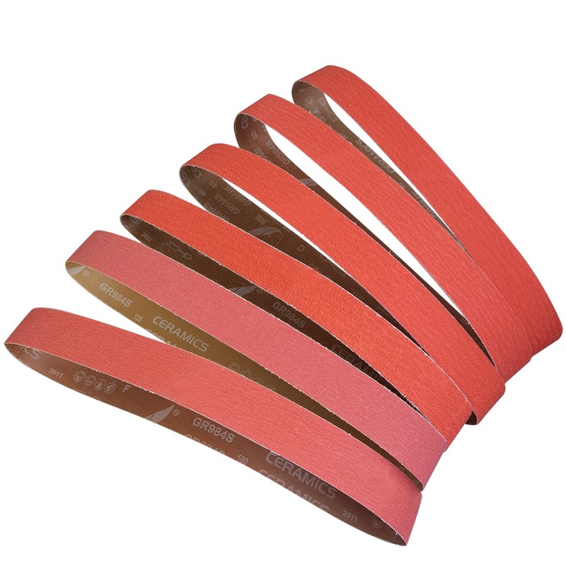 Tonmp 6 PCS 2 x 42 Inch Metal Grinding Ceramic
