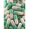 Empty Gelatin Capsules Size 3 Mint/White (100)