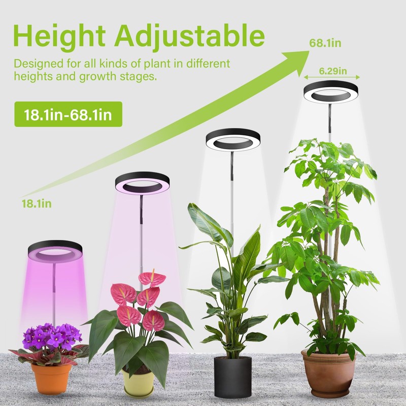 YZIXNUY Plant Lamp for Indoor Plants-Full Spectrum Plant Grow Lights