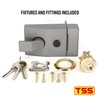 TSS Standard Non-Deadlocking Nightlatch, 60mm Backset, Complete with Rim Cylinder