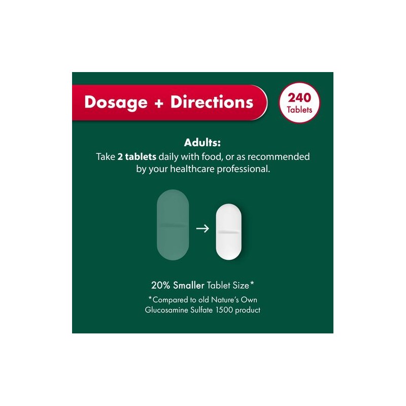 Nature's Own Glucosamine Sulfate 240 Tablets