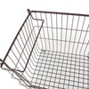 DII Metal Wire Mesh Stackable Utility Storage Bin, Small, 11x11x6,