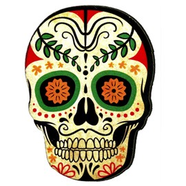 Mexican Skull (Mignon Series) Vintage Style Fridge / Garage / Bar Magnet - Wooden Print