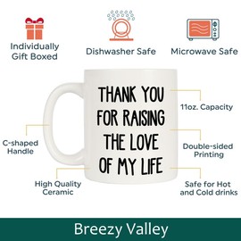 Breezy Valley - Taza para madre en ley, regalo para el día de la madre de nuera, regalo de cumpleaños para suegro, taza de café, regalo de madre