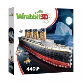 Wrebbit New - Wrebbit Titanic 3D Jigsaw Puzzle: 440 Pcs - Ages 14+ | 1+ players