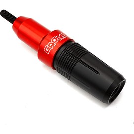 ZYAKOMO Motorcycle CNC Exhaust Slider Compatible with MSX125 GROM 2025 GROM 125 MSX 125 2014-2023 2024 2025 Falling Protection Crash Pad (Red)