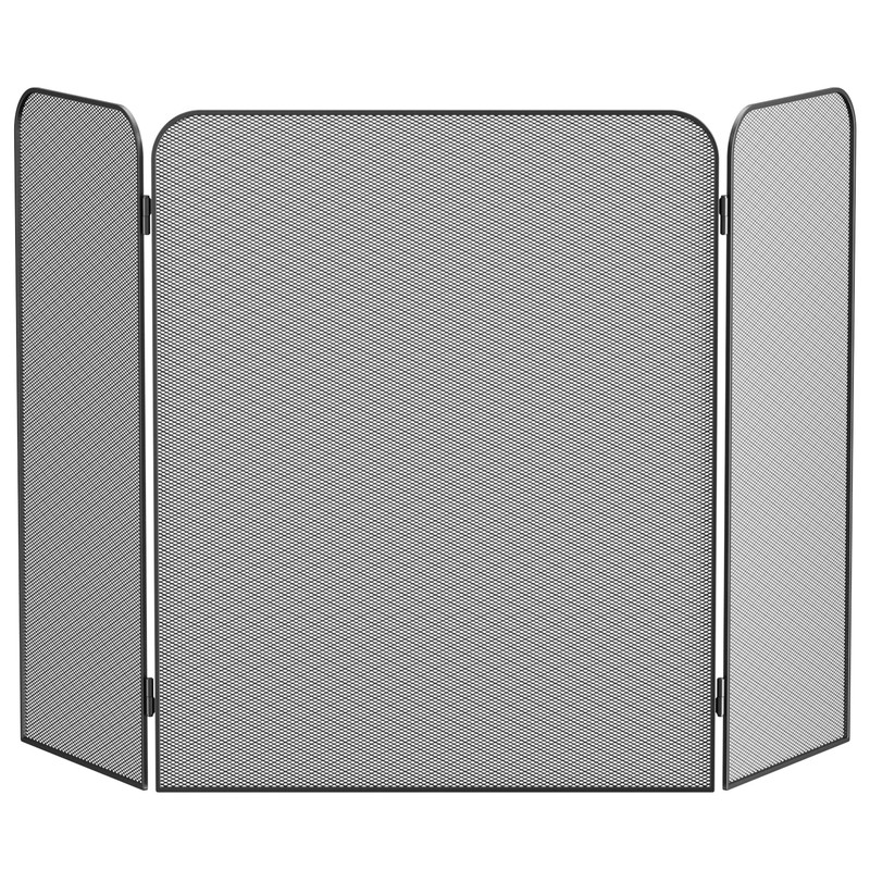 Fire Beauty 3-Panel Metal Fireplace Screen for Fireplace Fire Spark