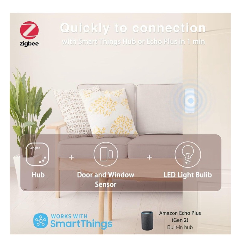 Sengled Smart Window & Door Sensor,Hub Required,Works W/ Alexa,Google,2