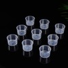 TOYANDONA Disposable Measuring Cup Set Pack of 100 Clear Cups