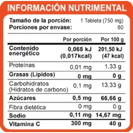 Vitamina C Deliciosas tabletas masticables sabor naranja Widl Health 60 tabletas