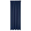 Eurofirany Logan Opaque Blackout Satin Curtain with Header Tape, 1