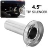 Car Adjustable Removable Round Head Exhaust Muffler Silencer Car Modification