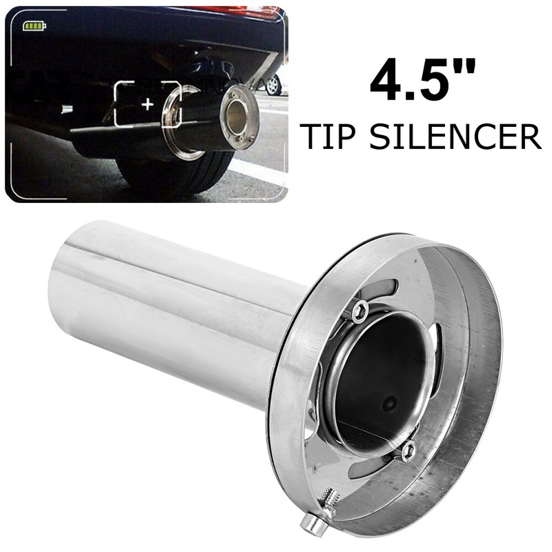 Car Adjustable Removable Round Head Exhaust Muffler Silencer Car Modification