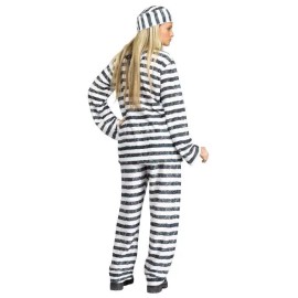 Fun World Prison Convict Jailhouse Honey Inmate Adult Costume ONE SIZE
