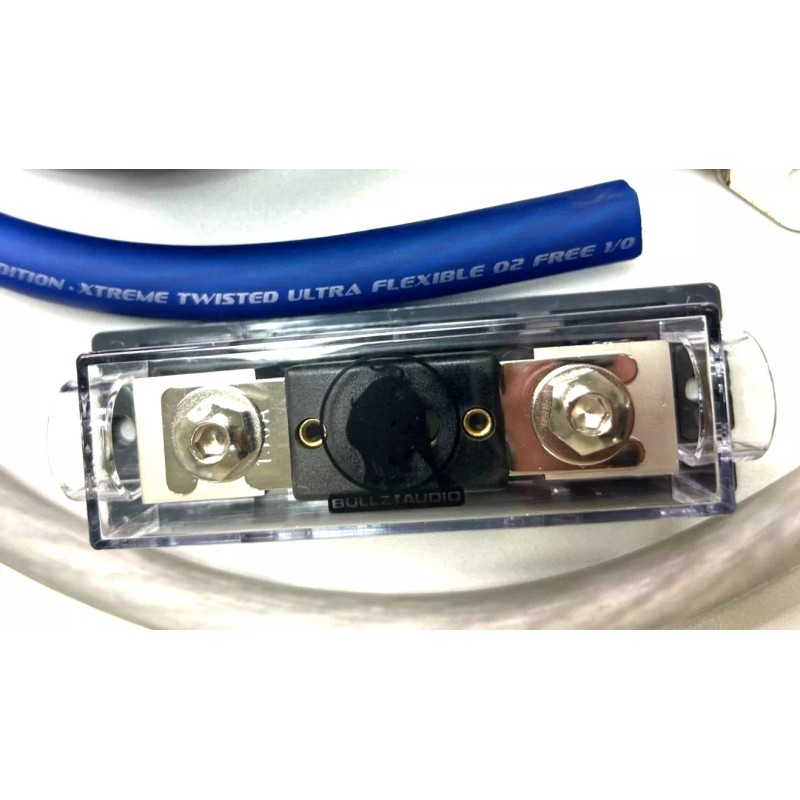 Bullz Audio 4000 WATTS BLUE 1/0 GAUGE AWG STRANDED POWER