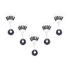 300/600pcs Fishing Bobber Stopper,6 in 1 Float Sinker Line Stops,3