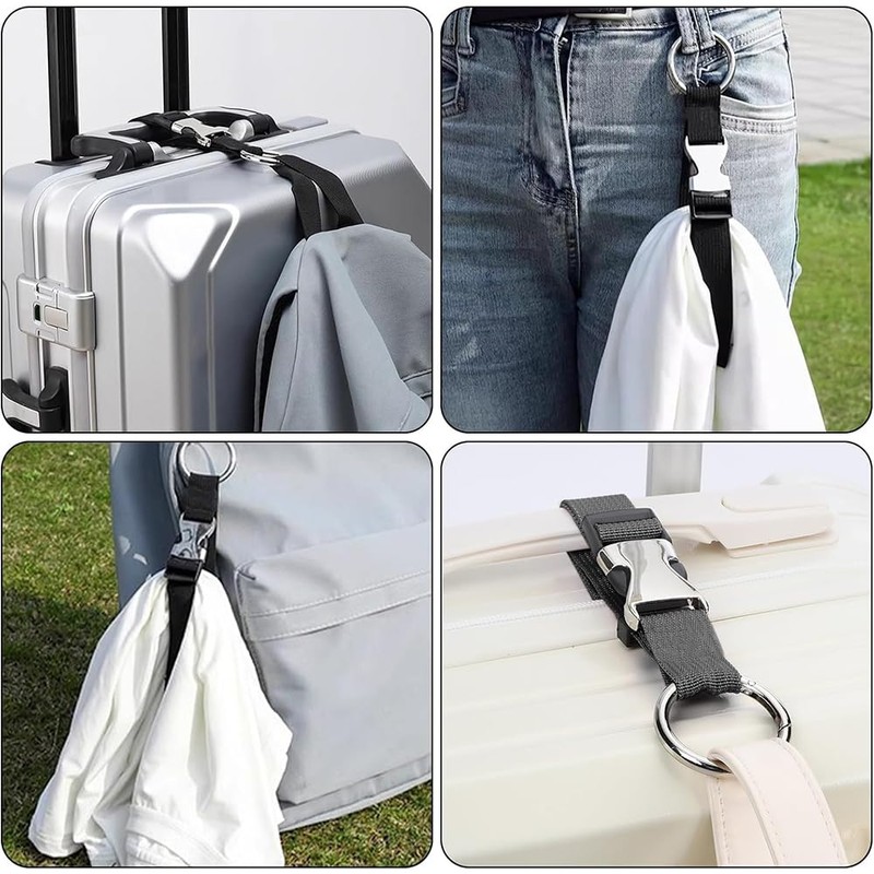 Zikanga Backpack, Belt, One-touch Belt, Set of 2, Convenient Travel