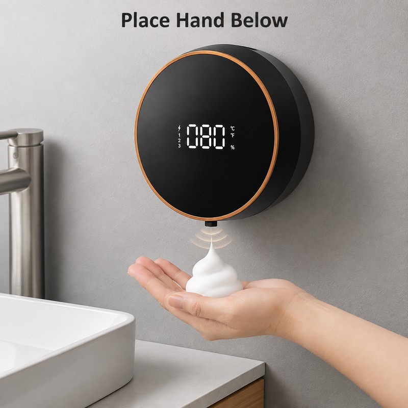 Touchless Soap Dispenser for Bathroom and Kitchen - Automatic Foam