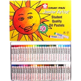 Sakura Craypas Sakura CRAY-PAS Junior Artist, 50 Pieces, Crepas, Junior Artist Oil, Pastel