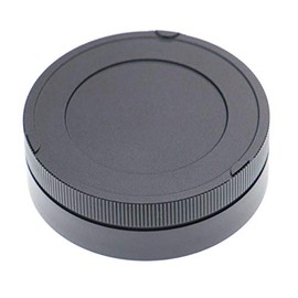 vhbw Rear Lens Cap Compatible with Leica M System - Metal, Black