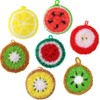 7 Pack Fruit Dish Scrubber Set,Non Scratch Funny Cleaning Sponge