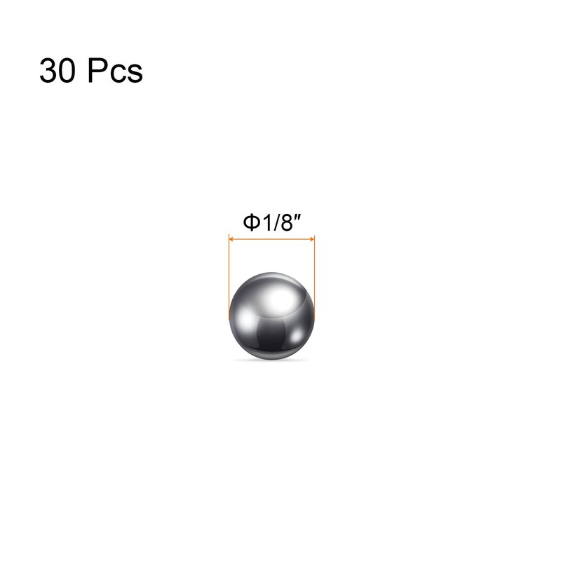 sourcing map 30pcs Precision Balls 1/8 Inch Diameter G10 Chrome