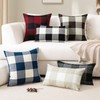OTOSTAR Set of 2 Classic Buffalo Check Plaid Throw Pillow