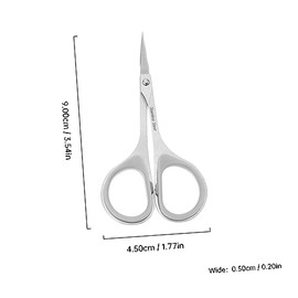 3pcs Stainless Steel Makeup Scissors Set for Grooming Eyebrow and Nose Hair Trimming Precision Trimmer Scissors for Men and Women