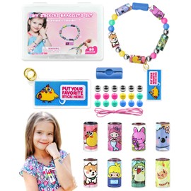 SAYHALO Sticky Rolls Bracelet Making Kit for Kids – 80 Reusable Stickers with Surprise Rolls, DIY Craft Bracelets for Girls Boys Ages 5-12, Fun Classroom Party Gift Activity