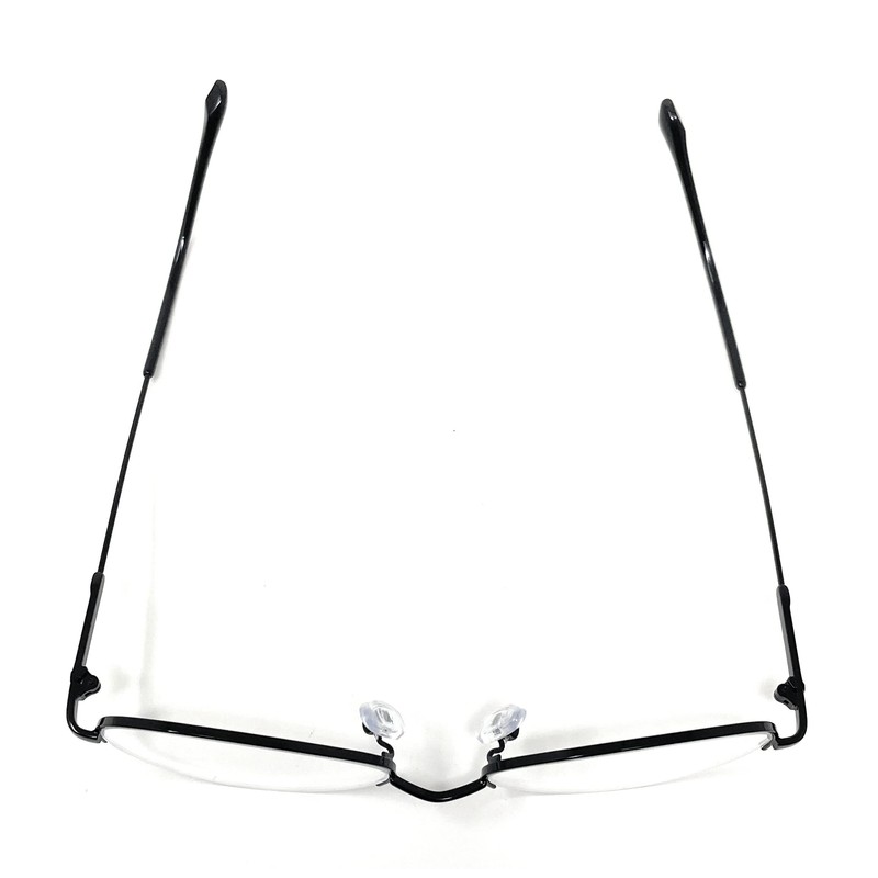 TOKYO GOODS MARKET Round Underrim Date Glasses, Bottom Frame, Fashion