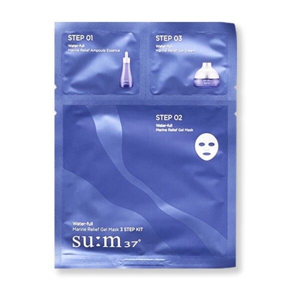 37 Degrees Waterful Marine Relief Gel Mask 3STEP 1 Sheet