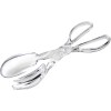 Chef Craft Premium Salad Scissor Tongs, 11.25 inch, Clear