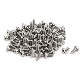 IIVVERR M2.5x6mm 304 Stainless Steel Y Type Pan Head Tamper Proof Security Screws 80pcs (M2.5x6mm 304 Acero Inoxidable Y Tipo Cabeza de Pan Cabeza A Prueba de Manipulación Tornillos de Seguridad 80pcs