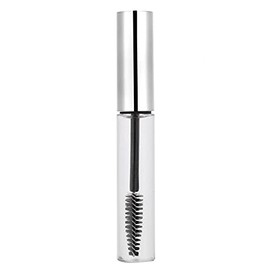 Tubo de rímel vacío con varilla de pestañas, 5 colores Tubo de rímel vacío de 10 ml con varilla de pestañas Botella de contenedor de rímel vacía Botella de crecimiento de pestañas (tapa plateada)