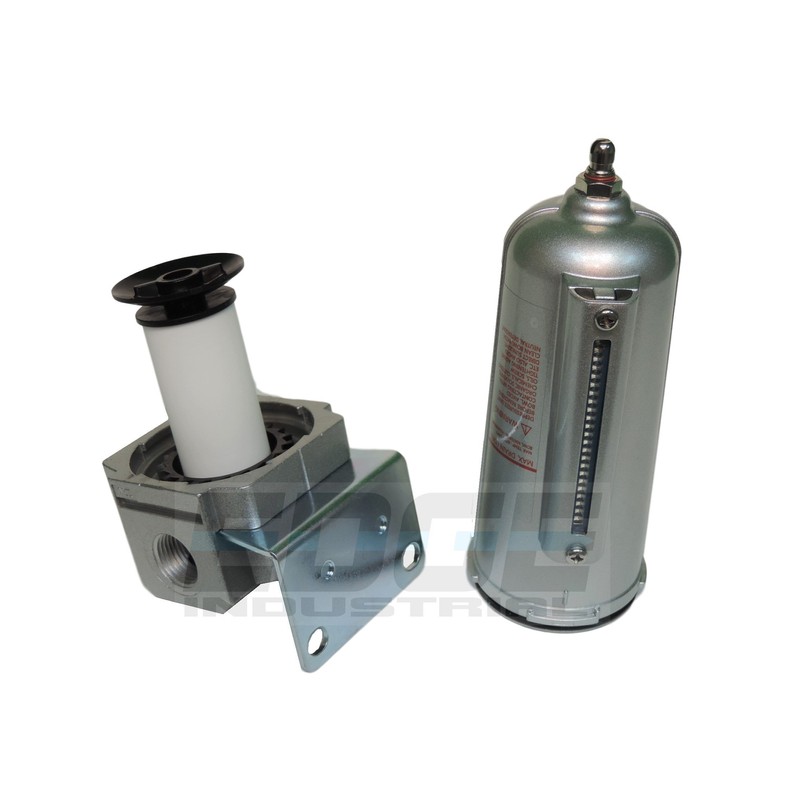 HEAVY DUTY HIGH FLOW COMPRESSED AIR IN-LINE PARTICULATE FILTER WITH
