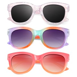 NSSIW Kids Sunglasses Polarized Sunglasses-for-Kids: Square Sun Glasses UV Potection for Boys Girls Children Youth Age 3-12