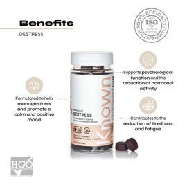 Anxiety Relief Mixed Berry Flavoured Gummies by Known | Relaxing Blend of Vitamins, Minerals & Botanicals | 60 Two-a-Day Vegan Vitamin Gummies (Two Month’s Supply) | Everyday Stress Relief