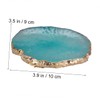 BIUDECO Japanese Gold Edged Resin Palette Nail Round Shape Easy