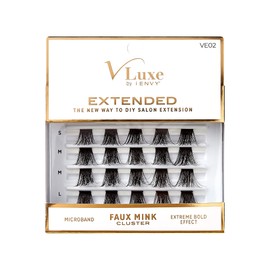 i•ENVY DIY Eyelash Extension 3D Extended - Featherlight Synthetic Reusable Artificial Eyelashes Multipack Lash Clusters