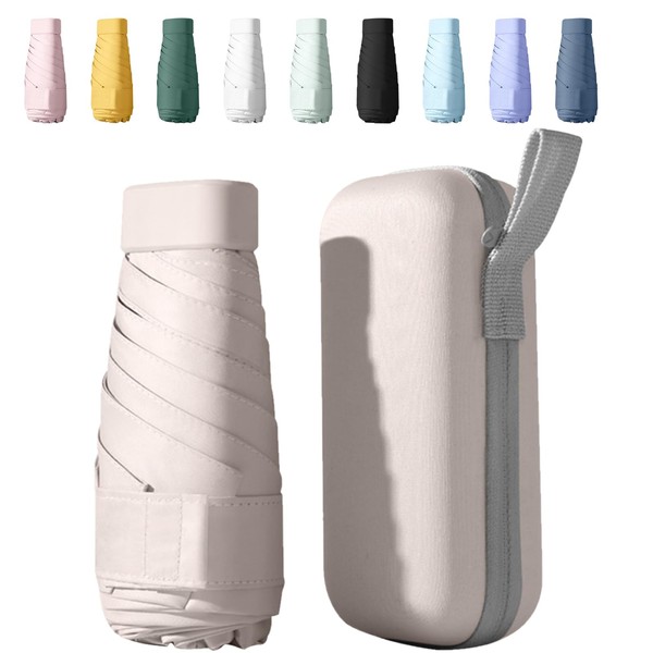 Sykerout Compact Travel Umbrella - Lightweight, Windproof, UV Protection, with