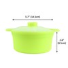 Microwave Silicone Food Steamer with Handle & Lid (Set of