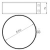 LANZZAS Stove Pipe Sealing Clamp Diameter 250 mm Colour: Black