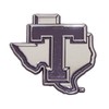 Tarleton State Texans Metal Chrome Emblem w/Purple Trim
