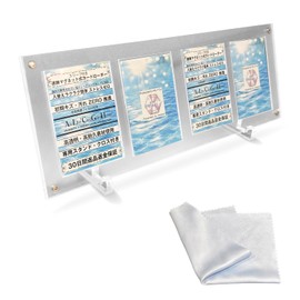 ALiLEo Magnetic Loader Display Case, 2-row, 3-row, 4-row, Stand Included, Card Case, Trading Card, Pokémon Protection (4-Disc Display)