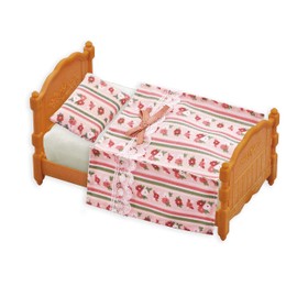 Calico Critters Bed & Comforter Set - Dollhouse Furniture and Accessories