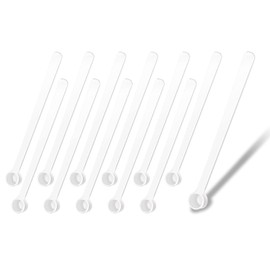 Micro Teaspoon Scoops Penta Angel 12Pcs Tiny Measuring Spoons Mini Platic Scoops Measurement Tools for Cosmetics Medicines Powders Spice Seasoning (12, 0.25 ml)