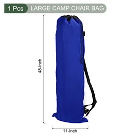 YOKIVE 900D Camp Chair Replacement Bags, Oxford Camping Carry Bag with Side Pocket | Store Portable Fold-Up Camping Chair Great for Camping Blue (47")
