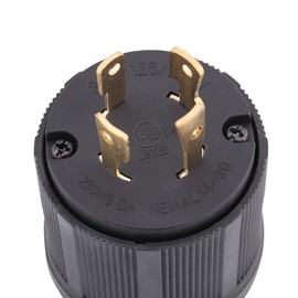 NEMA L14-30P Locking Plug, Generator Twist Lock Adapter Male Plug 30A 125V-250V 3 Pole 4 Wire Twist Lock Electrical Plug Connector