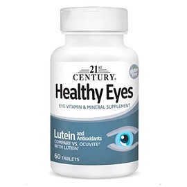 21st Century 21st Century Healthy Eyes with Lutein Tablets, 60 Count, White (27452)