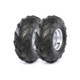 Unbranded Pair 7" Wheels 16x8-7 Tire on Rim 4x110mm For Go Kart ATV Quad Coolster MiniBike